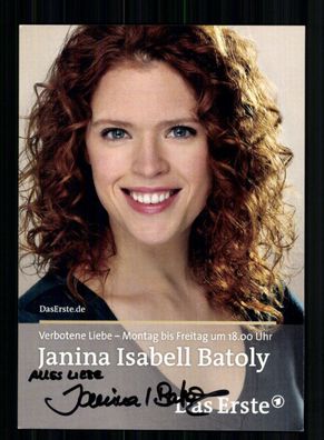 Janina Isabell Batoly Verbotene Liebe Autogrammkarte Original Sign. # BC 208954
