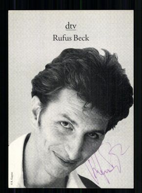 Rufus Beck Autogrammkarte Original Signiert # BC 208675