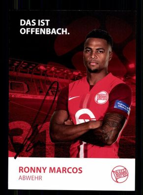 Ronny Marcos Autogrammkarte Kickers Offenbach 2023-24 Original Signiert