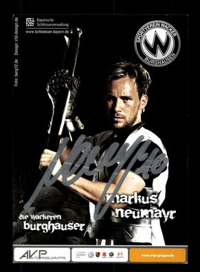 Markus Neumayer Autogrammkarte Wacker Burghausen 2010-11 Original Signiert