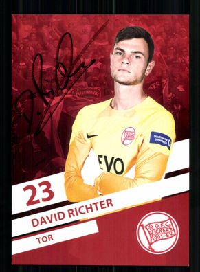 David Richter Autogrammkarte Kickers Offenbach 2022-23 Original Signiert