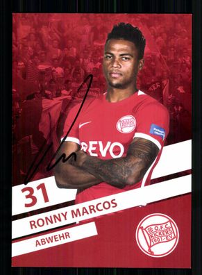 Ronny Marcos Autogrammkarte Kickers Offenbach 2022-23 Original Signiert