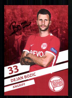 Dejan Bozic Autogrammkarte Kickers Offenbach 2022-23 Original Signiert