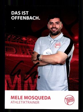 Mele Mosqueda Autogrammkarte Kickers Offenbach 2023-24 Original Signiert