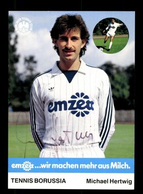 Michael Herwig Autogrammkarte Tennis Borussia Berlin 1985-86 Original Signiert