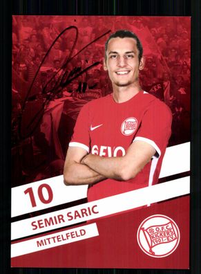 Semir Saric Autogrammkarte Kickers Offenbach 2022-23 Original Signiert
