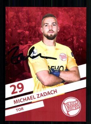 Michael Zadach Autogrammkarte Kickers Offenbach 2022-23 Original Signiert