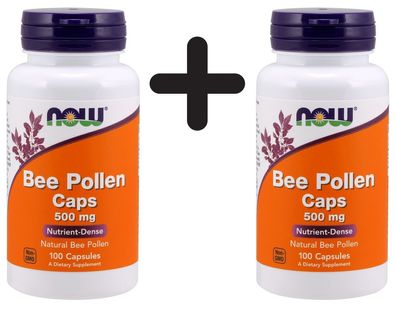 2 x Bee Pollen, 500mg - 100 caps