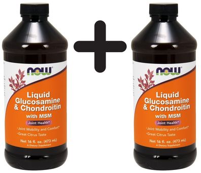 2 x Glucosamine & Chondroitin with MSM - 473ml.