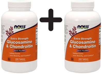 2 x Glucosamine & Chondroitin, Extra Strength - 240 tabs