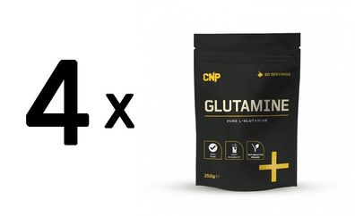 4 x Glutamine, Unflavoured - 250g