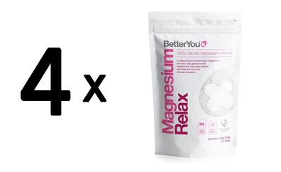 4 x Magnesium Flakes Relax - 750g