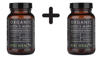 2 x Organic Lion's Mane's Extract, 400mg - 60 vcaps
