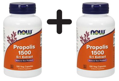 2 x Propolis 5:1 Extract, 1500mg - 100 vcaps