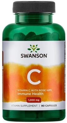 Vitamin C with Rose Hips, 1000mg - 90 caps