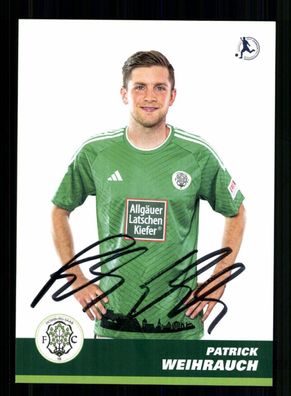 Patrick Weihrauch Autogrammkarte FC Homburg 2023-24 Original Signiert