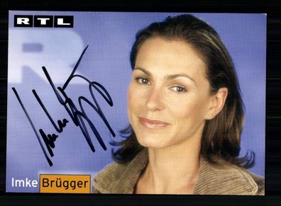 Imke Brügger RTL Autogrammkarte Original Signiert # BC 209123