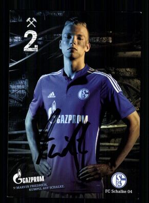 Marvin Friedrich Autogrammkarte FC Schalke 04 2014-15 Original Signiert