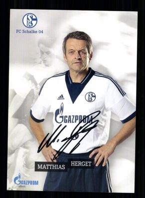 Matthias Herget Autogrammkarte FC Schalke 04 2013-14 Original Signiert