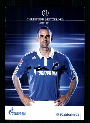 Christoph Metzelder Autogrammkarte FC Schalke 04 2. Karte 2010-11 Original Sign