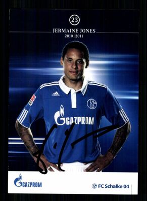 Jermaine Jones Autogrammkarte FC Schalke 04 2010-11 Original Signiert