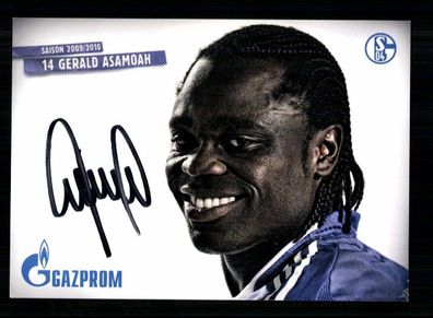 Gerald Asamoah Autogrammkarte FC Schalke 04 2009-10 Original Signiert