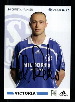 Christian Pander Autogrammkarte FC Schalke 04 2006-07 1. Karte Original Signiert
