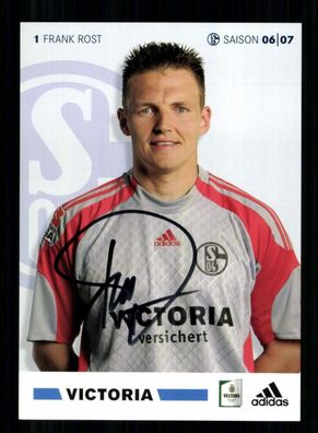 Frank Rost Autogrammkarte FC Schalke 04 2006-07 1. Karte Original Signiert