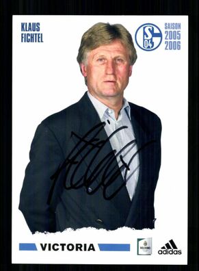 Klaus Fichtel Autogrammkarte FC Schalke 04 2005-06 Original Signiert