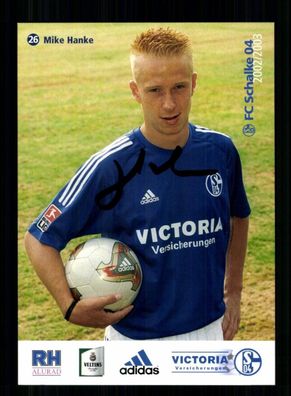 Mike Hanke Autogrammkarte FC Schalke 04 2002-03 2. Karte Original Signiert