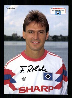 Frank Rohde Autogrammkarte Hamburger SV 1990-91 Original Signiert