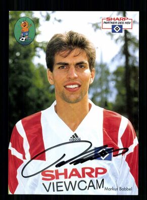 Markus Babbel Autogrammkarte Hamburger SV 1993-94 Original Signiert
