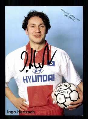Ingo Hertzsch Autogrammkarte Hamburger SV 1997-98 2. Karte Original Signiert