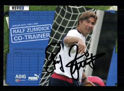 Ralf Zumdick Autogrammkarte Hamburger SV 2005-06 Original Signiert