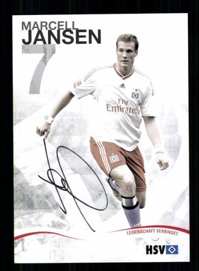 Marcell Jansen Autogrammkarte Hamburger SV 2009-10 Original Signiert
