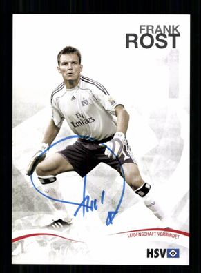 Frank Rost Autogrammkarte Hamburger SV 2009-10 Original Signiert