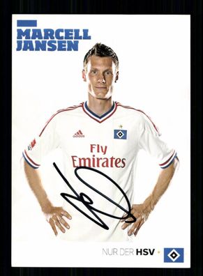 Marcell Jansen Autogrammkarte Hamburger SV 2011-12 Original Signiert