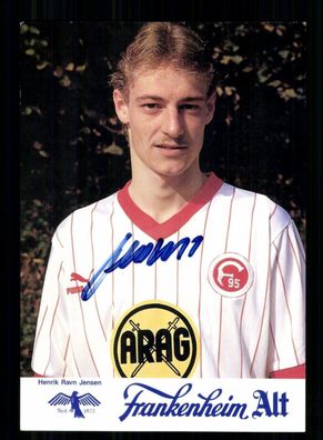 Henrik Ravn Jensen Autogrammkarte Fortuna Düsseldorf 1986-87 Original Signiert