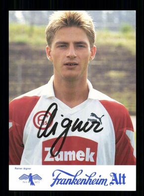 Rainer Aigner Autogrammkarte Fortuna Düsseldorf 1991-92 Original Signiert