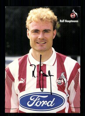 Ralf Hauptmann Autogrammkarte 1 FC Köln 1995-96 Original Signiert