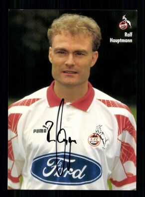 Ralf Hauptmann Autogrammkarte 1 FC Köln 1996-97 Original Signiert