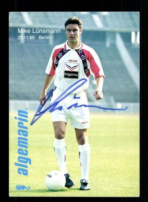 Mike Lünsmann Autogrammkarte Hertha BSC Berlin 1995-96 Original Signiert