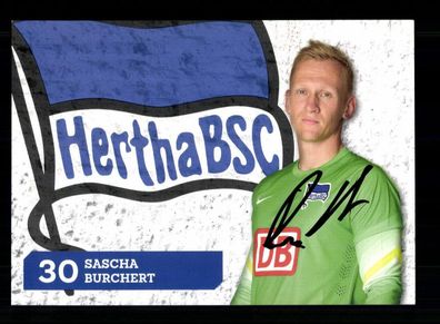 Sascha Burchert Autogrammkarte Hertha BSC Berlin 2014-15 Original Signiert
