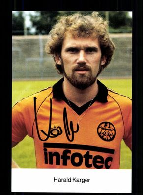 Harald Karger Autogrammkarte Eintracht Frankfurt 1981-82 Original Signiert