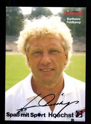 Karlheinz Feldkamp Autogrammkarte Eintracht Frankfurt 1987-88 Original Signiert