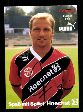 Holger Friz Autogrammkarte Eintracht Frankfurt 1987-88 Original Signiert
