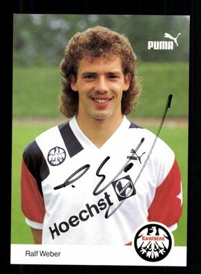 Ralf Weber Autogrammkarte Eintracht Frankfurt 1990-91 Original Signiert