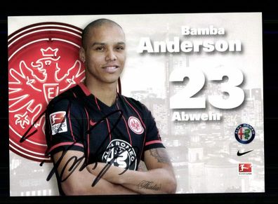 Bamba Anderson Autogrammkarte Eintracht Frankfurt 2015-16 Original Signiert