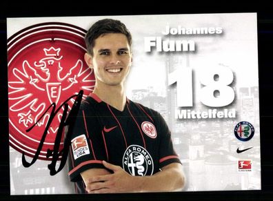 Johannes Flum Autogrammkarte Eintracht Frankfurt 2015-16 Original Signiert