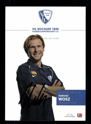 Dariusz Wosz Autogrammkarte VFL Bochum 2011-12 Original Signiert